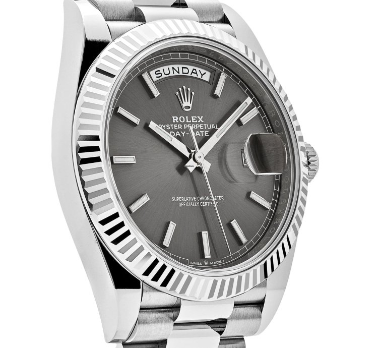 Rolex Day-date 40 228239 White Gold Slate Rhodium Grey Dial 2024