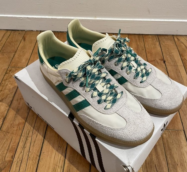 Wales Bonner Adidas Samba In Cream Final Drop