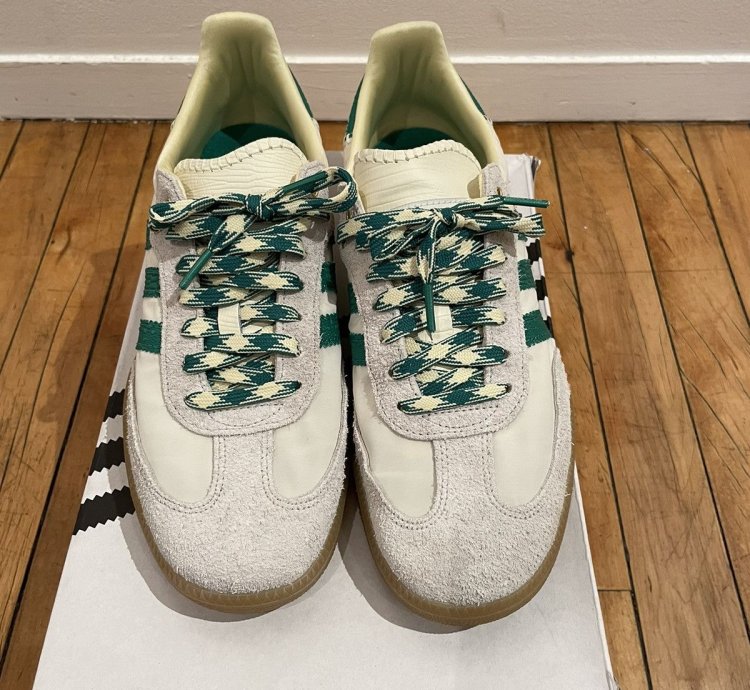 Wales Bonner Adidas Samba In Cream Final Drop