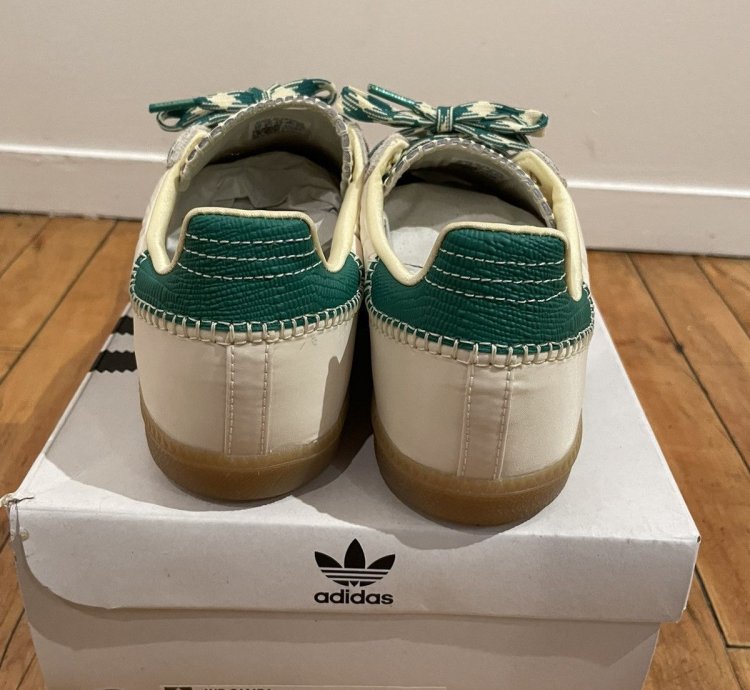 Wales Bonner Adidas Samba In Cream Final Drop