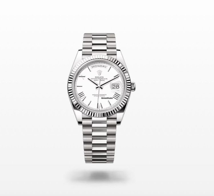 Rolex Day-date 40 228239 White Roman