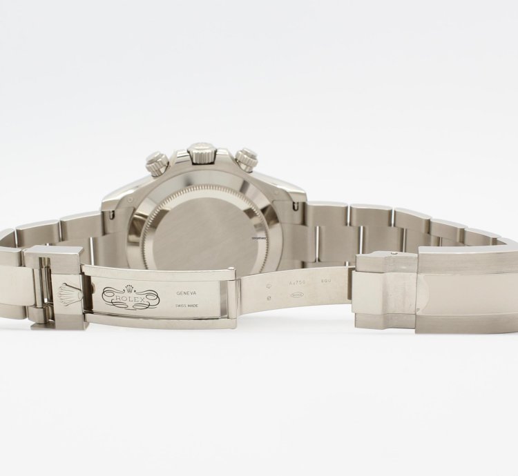 Rolex Daytona Cosmograph Automatic 18k White Gold Silver Dial Ref 116509