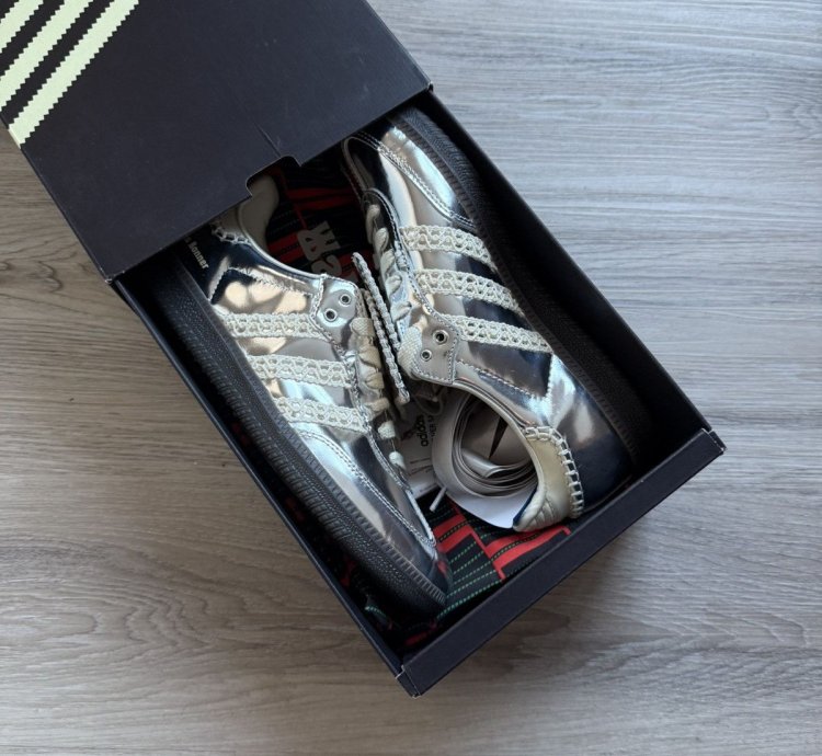 Wales Bonner Adidas Samba Metallic Silver