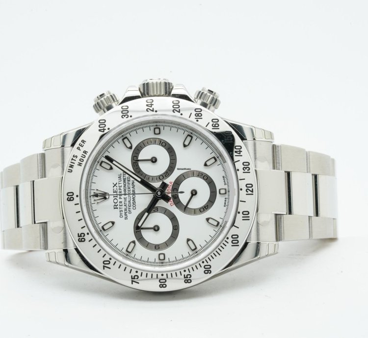 Rolex Daytona Cosmograph Chronograph 116520 Aph White Dial 40mm 11 2015 Nos With Films 3971