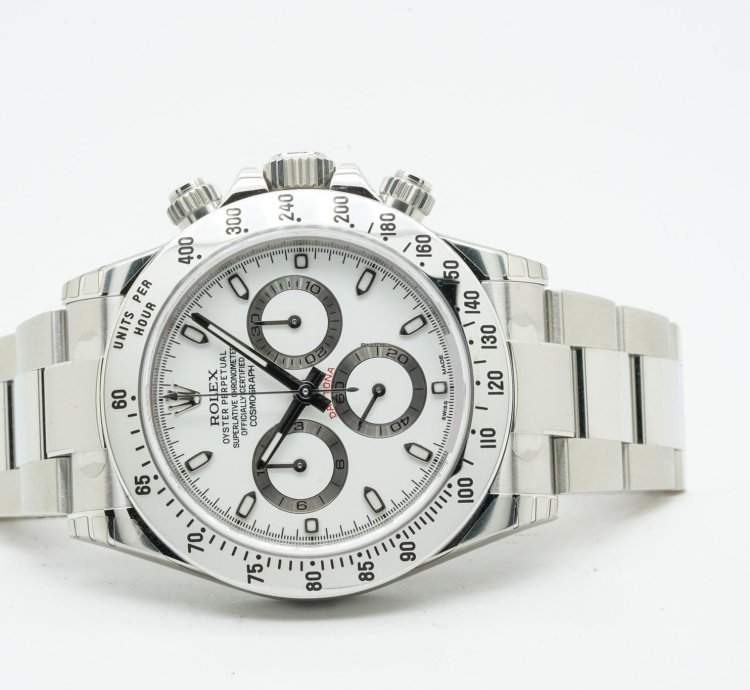 Rolex Daytona Cosmograph Chronograph 116520 Aph White Dial 40mm 11 2015 Nos With Films 3971