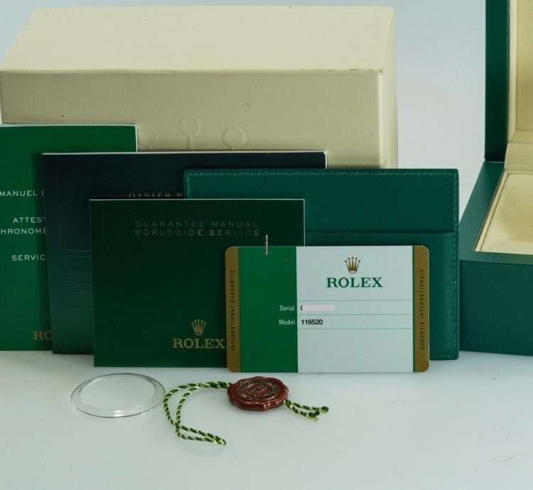 Rolex Daytona Cosmograph Chronograph 116520 Aph White Dial 40mm 11 2015 Nos With Films 3971