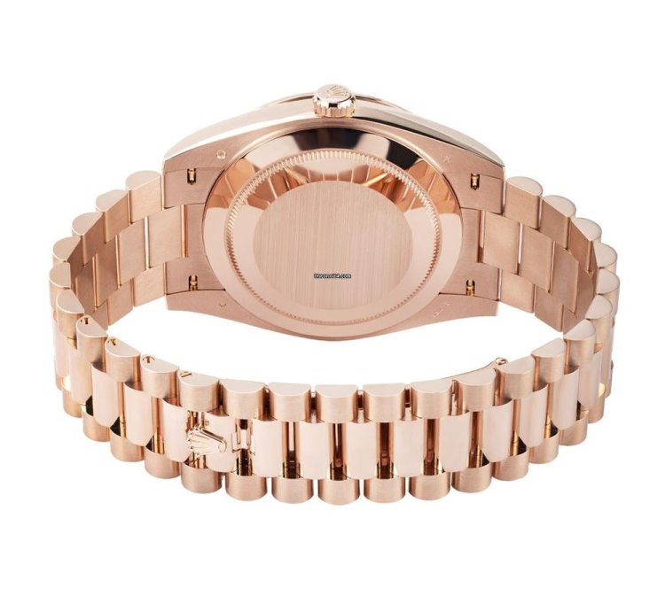 Rolex Day-date 40 228345rbr 18k Rose Gold Green Roman Dial 40 Mm