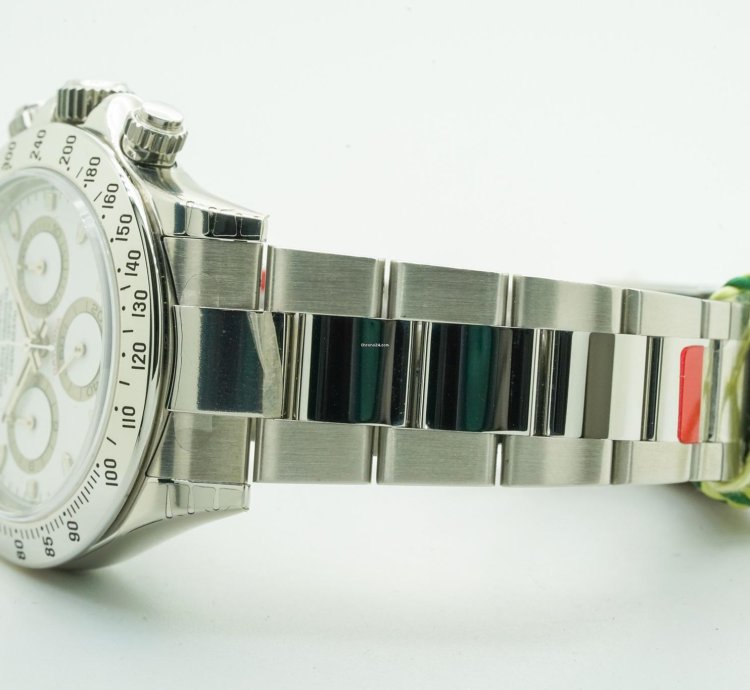 Rolex Daytona Cosmograph Chronograph 116520 White Dial 40mm 2009 Nos With Films Ser