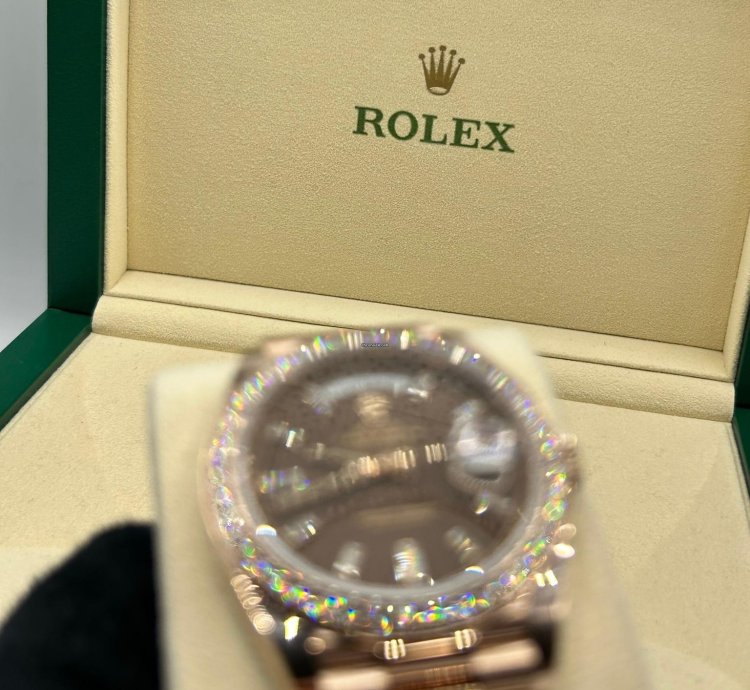 Rolex Day-date 40 228345rbr Chocolate Baguette Unworn