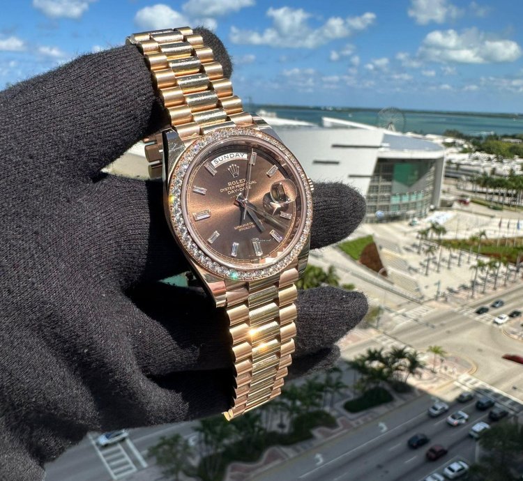Rolex Day-date 40 228345rbr Chocolate Baguette Unworn