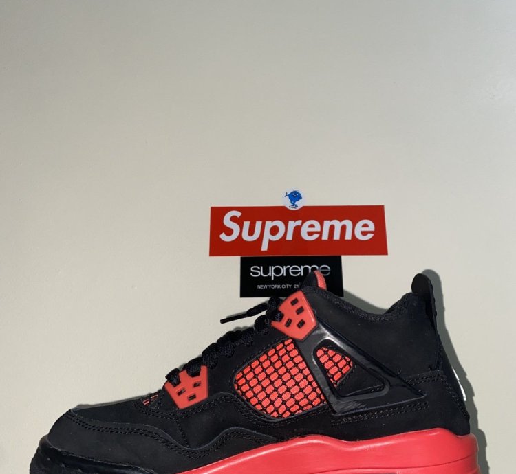 4 5y Jordan 4 Red Thunder Big Kids Shoes