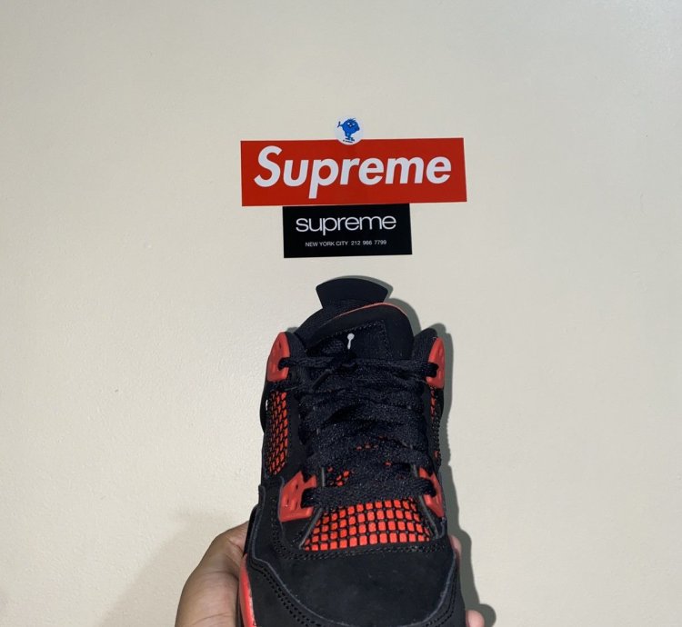 4 5y Jordan 4 Red Thunder Big Kids Shoes