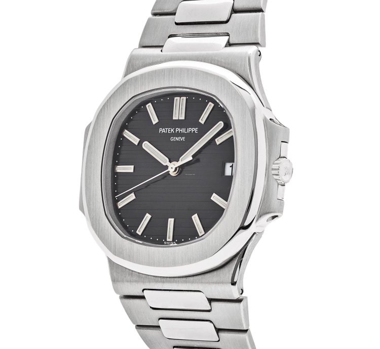 Patek Philippe Nautilus 3711 1g-001 Date White Gold Black Dial