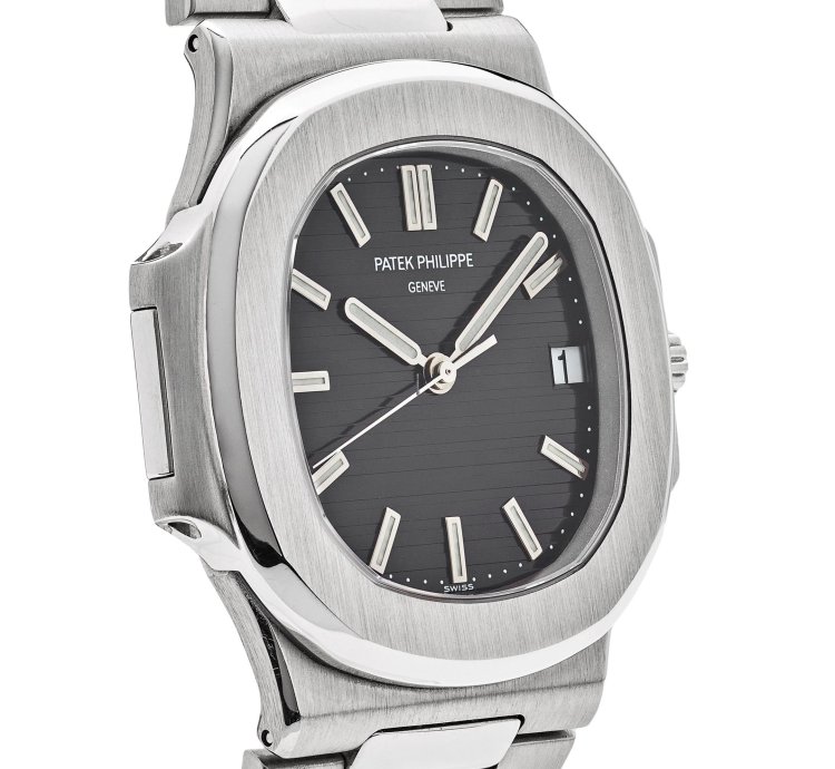 Patek Philippe Nautilus 3711 1g-001 Date White Gold Black Dial