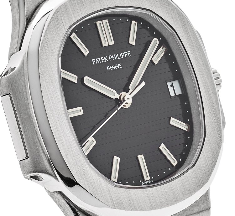 Patek Philippe Nautilus 3711 1g-001 Date White Gold Black Dial