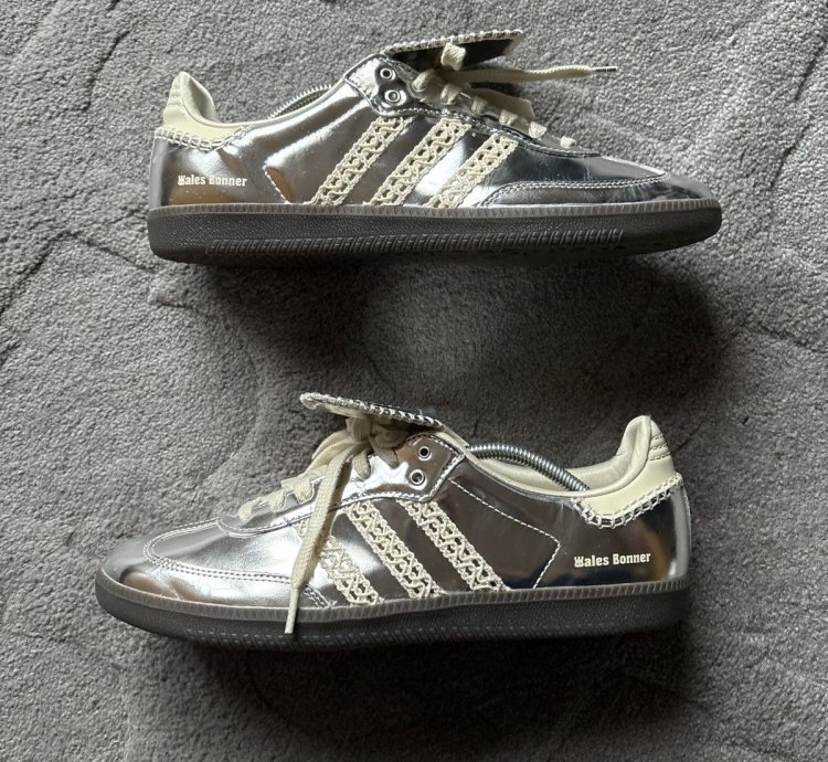 Wales Bonner Adidas Silver Sambas