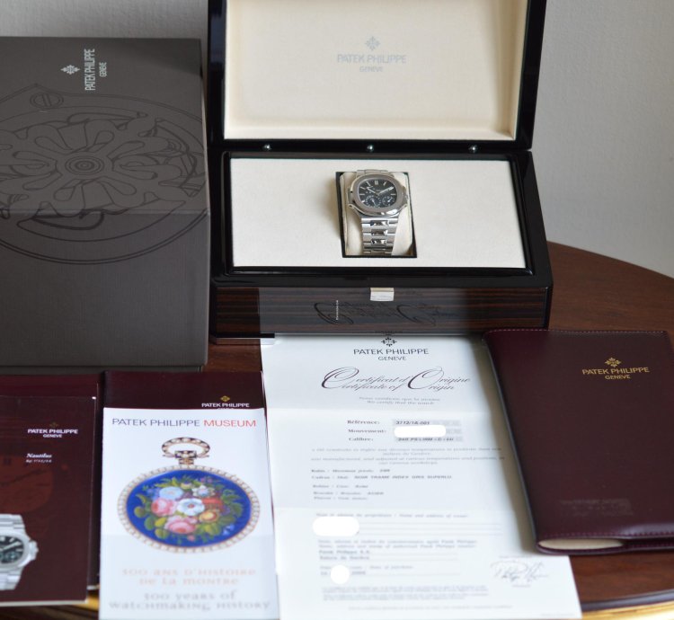 Patek Philippe Nautilus 3712 1a 3 Dots First Generation Mk1 Stainless Steel Full Set
