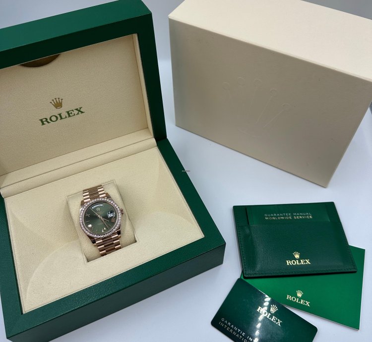 Rolex Day-date 40 228345rbr Olive Green Roman