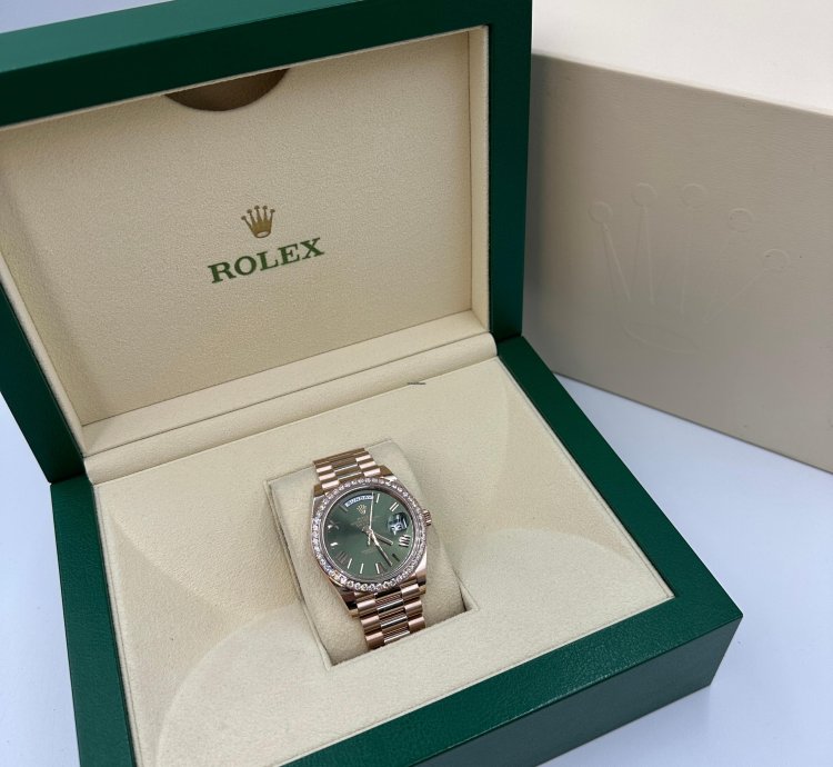 Rolex Day-date 40 228345rbr Olive Green Roman