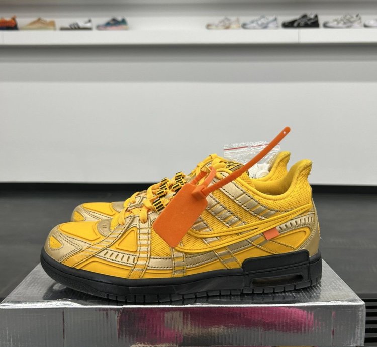 69497 Nike Air Rubber Dunk Off-white University Gold