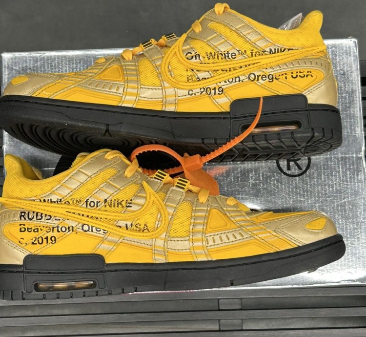 69497 Nike Air Rubber Dunk Off-white University Gold
