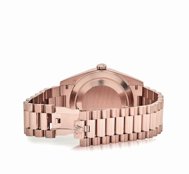 Rolex Day-date 40 228345rbr Rose Gold Diamond Bezel Slate Ombre Dial