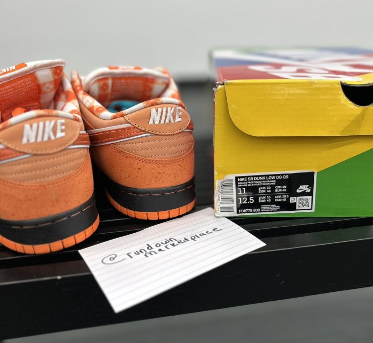 72358 Nike Dunk Low Sb Concepts Orange Lobster