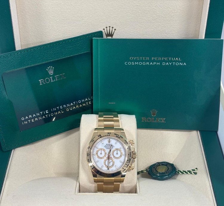Rolex Daytona Cosmograph Daytona - Yellow Gold - White Dial - Oyster - New 2024 Box And Papers