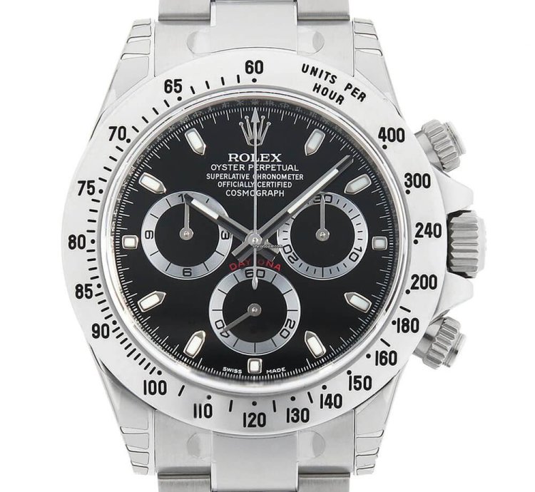 Rolex Daytona Cosmograph Daytona 116520 Black Mirror Buckle Random Number Unused Mens