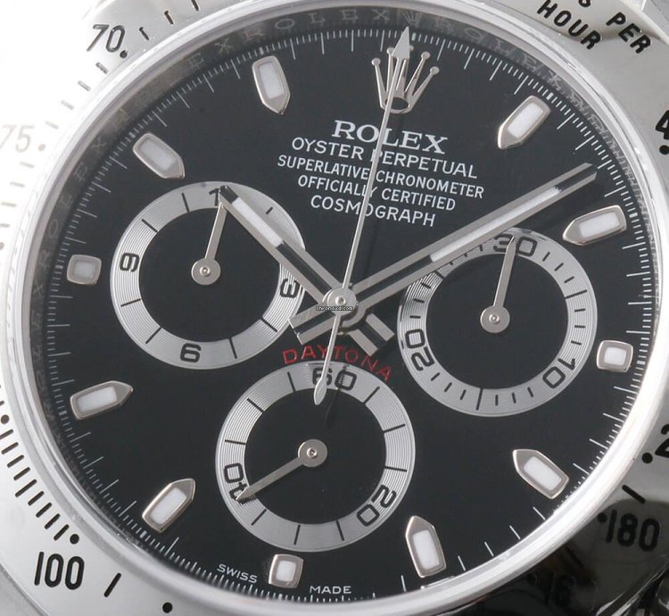 Rolex Daytona Cosmograph Daytona 116520 Black Mirror Buckle Random Number Unused Mens