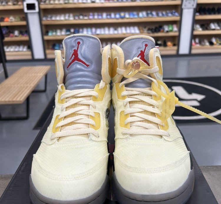 75574 Jordan 5 Retro Off-white Sail