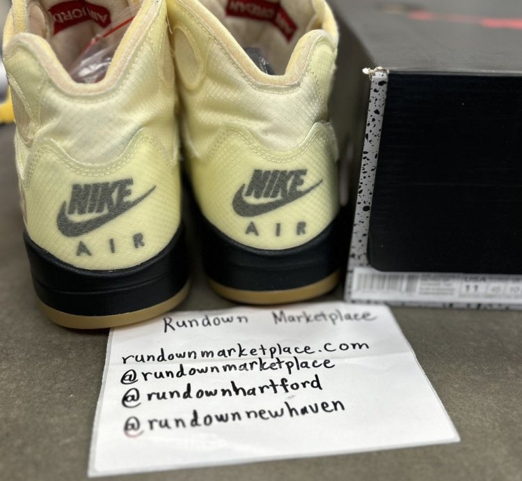 75574 Jordan 5 Retro Off-white Sail
