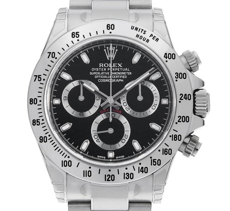 Rolex Daytona Cosmograph Daytona 116520 Black Random Number Unused Mens