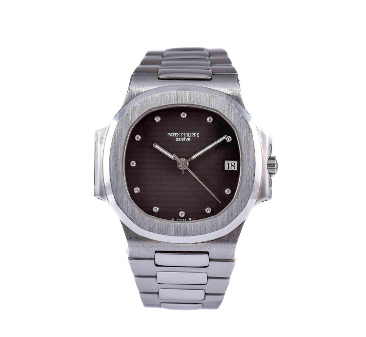 Patek Philippe Nautilus 3800 1 Matte Black Dial Diamond Hour Markers