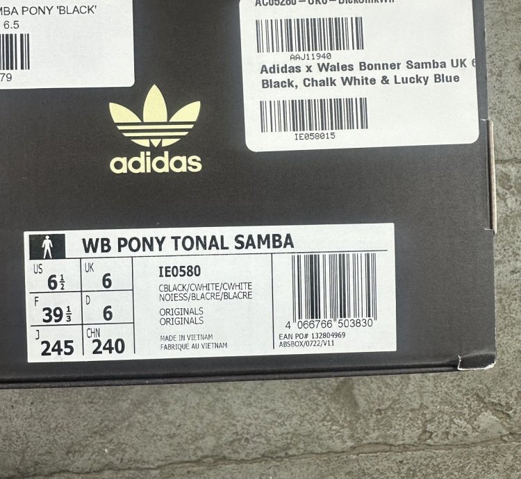 Wales Bonner Samba Pony Black
