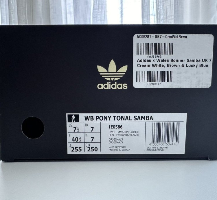 Wales Bonner Samba Pony Tonal Low Trainers