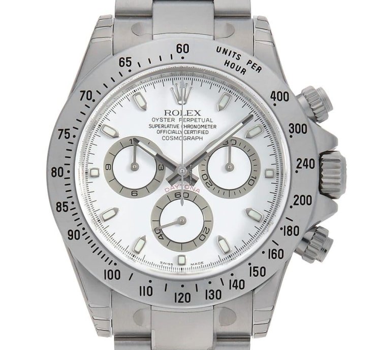 Rolex Daytona Cosmograph Daytona 116520 White Mnumber Unused Mens