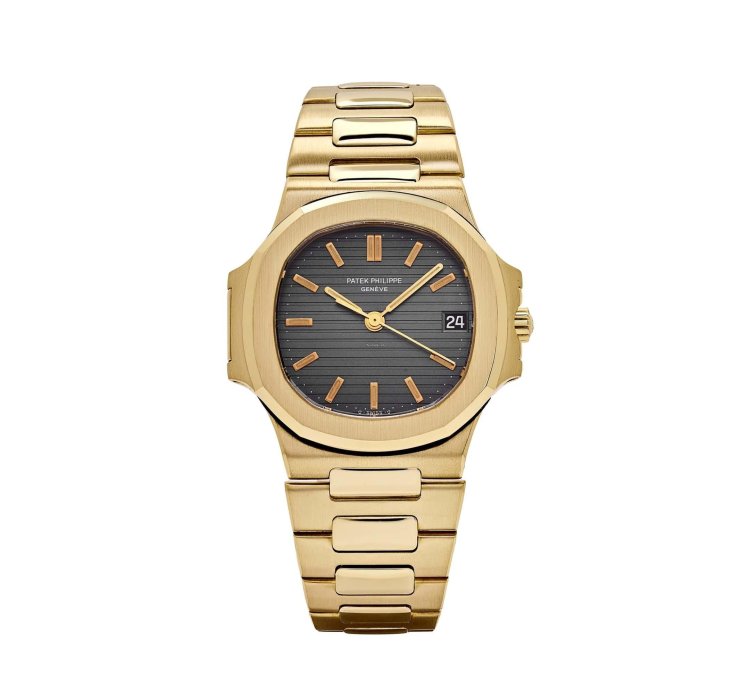 Patek Philippe Nautilus 3800 1 Yellow Gold Black Dial 1983