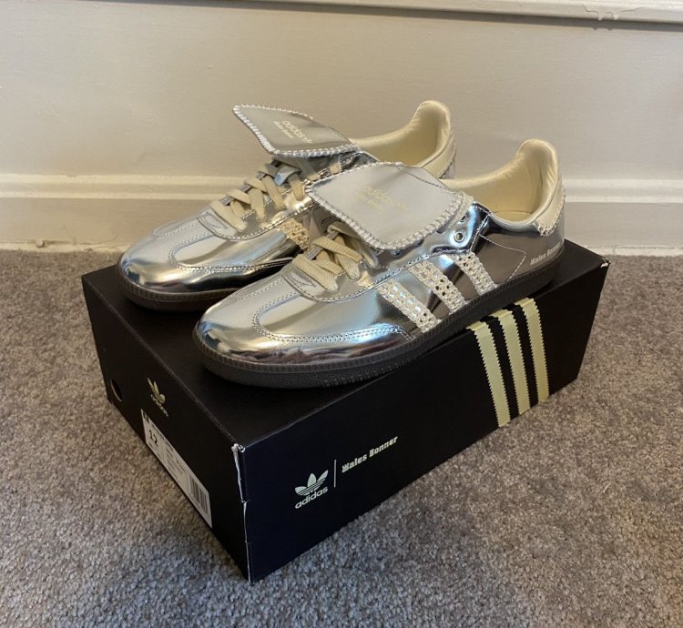 Wales Bonner Samba Silver Metallic