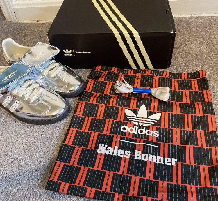 Wales Bonner Samba Silver Metallic