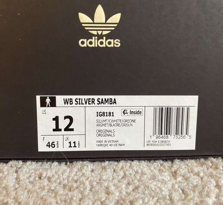 Wales Bonner Samba Silver Metallic