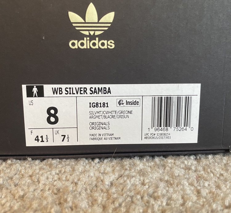 Wales Bonner Samba Silver Metallic Gum