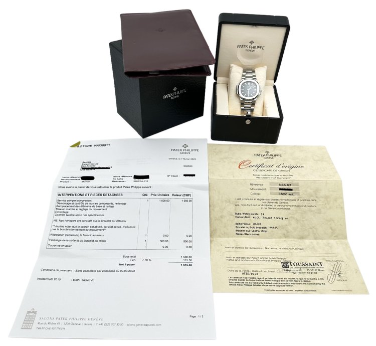 Patek Philippe Nautilus 3800 1a Full Set Serviced In 2023
