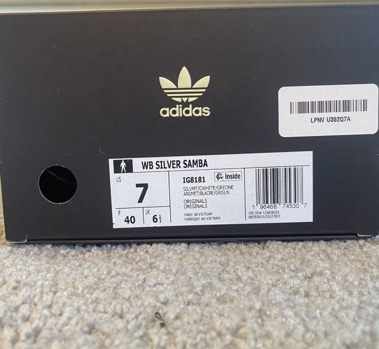 Wales Bonner Samba Silver Metallic Gum Size 7m 8 5w
