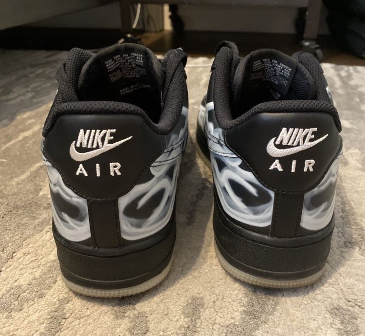 Air Force 1 07 Qs Black Skeleton 2019