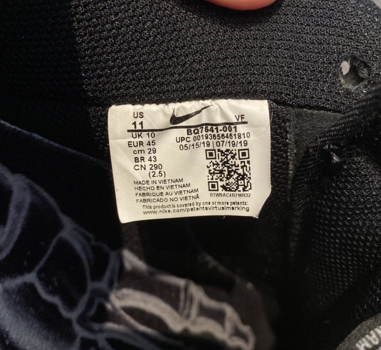 Air Force 1 07 Qs Black Skeleton 2019