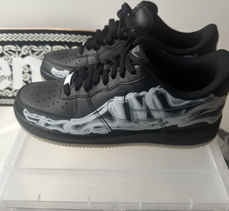 Air Force 1 Black Skeleton