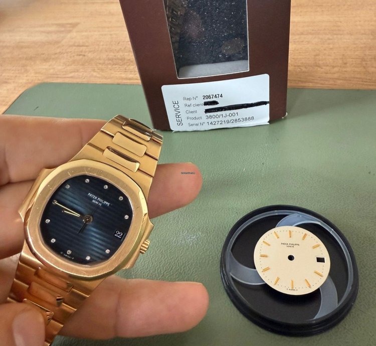 Patek Philippe Nautilus 3800 1j-001 - Extra Ziffernblatt Archive Auszug