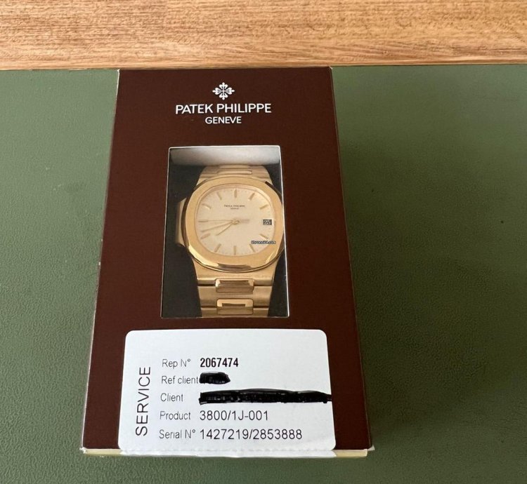 Patek Philippe Nautilus 3800 1j-001 - Extra Ziffernblatt Archive Auszug