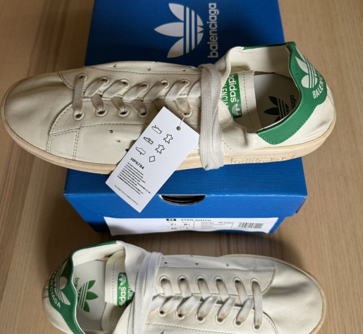 Worn-out Stan Smith White Green 41
